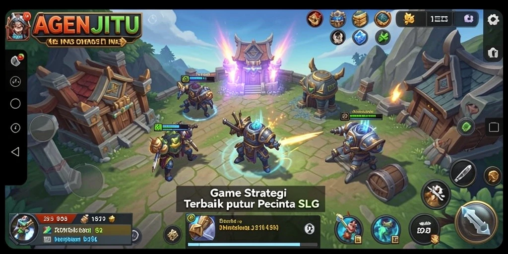 Tampilan gameplay menarik dari AGENJITU yang menunjukkan pertempuran strategis.