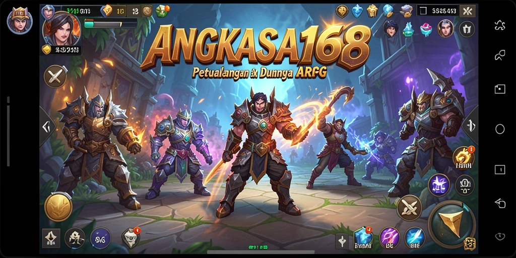 Tampilan menakjubkan dari gameplay ARPG ANGKASA168 dengan pertempuran yang mendebarkan.