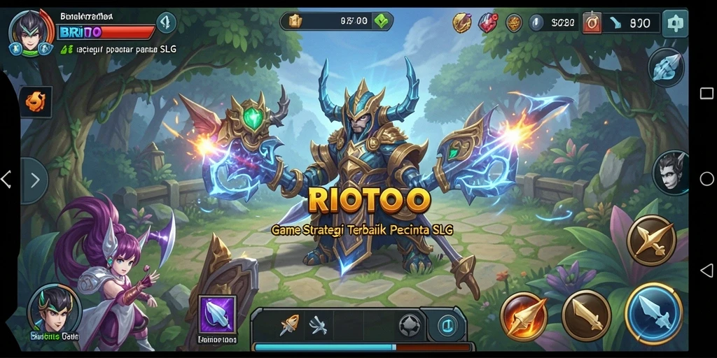 Tangkapan layar permainan SLG BRIOTOTO yang penuh aksi strategis.