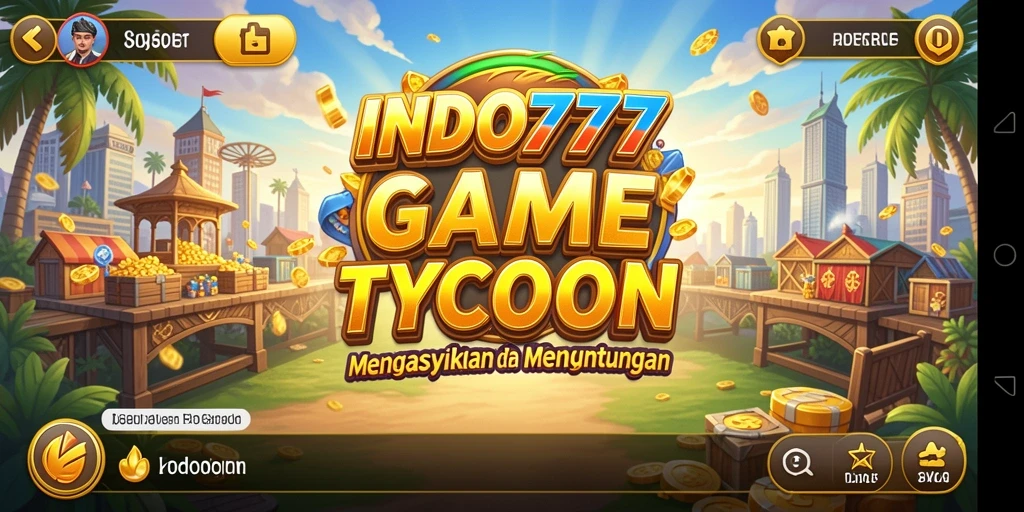 Tampilan gameplay menarik dalam INDO777 yang menunjukkan manajemen bisnis.