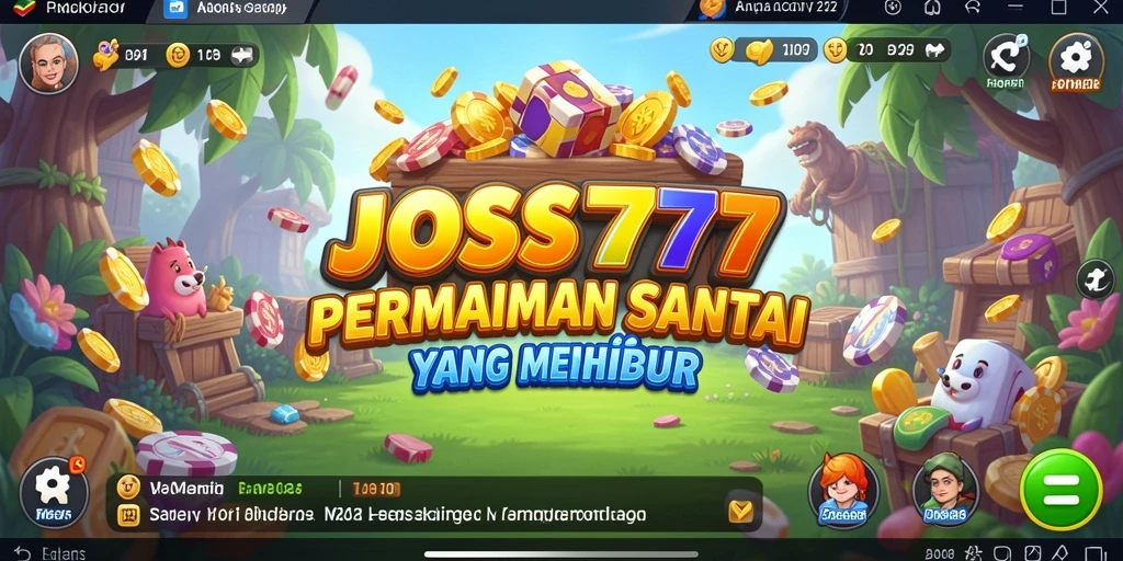 Tampilan gameplay JOSS777 yang ceria dan penuh aksi.