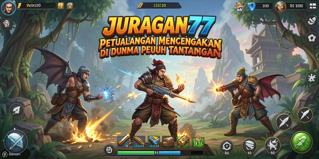 Screenshot menampilkan gameplay menarik dari JURAGAN77.