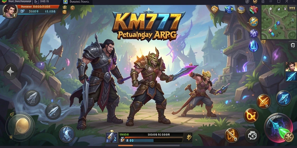 Gameplay dinamis dan seru di KM777 yang menampilkan pertarungan epik.