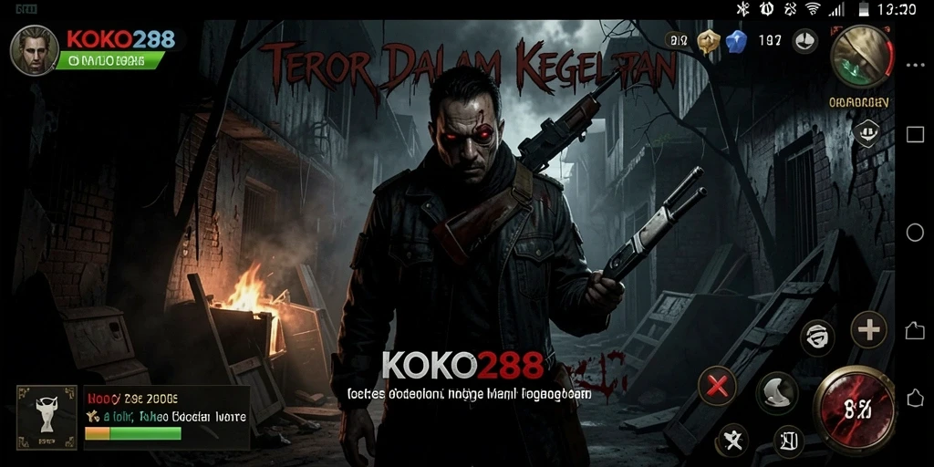 Gameplay mencekam di KOKO288 yang menghadirkan suasana horror.