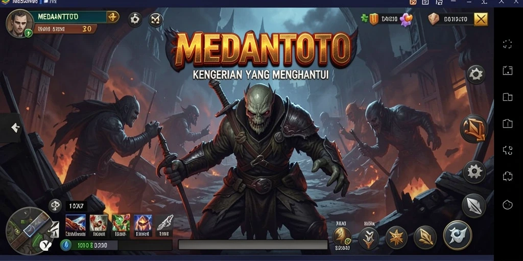 Tampilan gameplay MEDANTOTO saat menjelajahi dunia Horror.