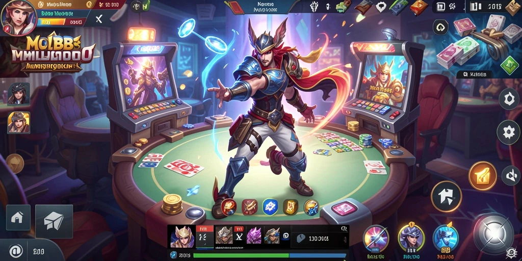 Tampilan menarik dari gameplay Kasino di MLBB8.