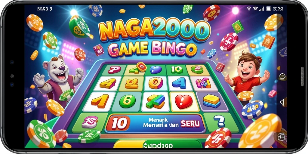 Tampilan menarik dari gameplay NAGA2000 dalam permainan Bingo.