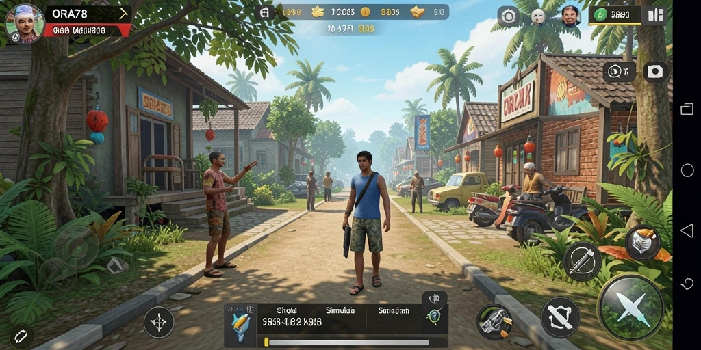 Gameplay ORA78 yang menarik dan interaktif di dunia virtual.