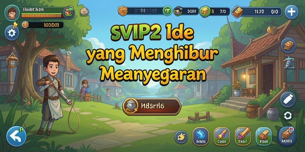 Gameplay SVIP2 menampilkan karakter berkembang serta pengumpulan sumber daya.