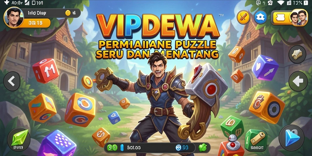 Gameplay seru dalam VIPDEWA yang penuh tantangan Puzzle.