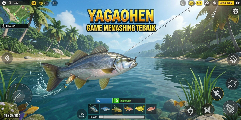 Tampilan menarik dari gameplay memancing YAGAOHEN.