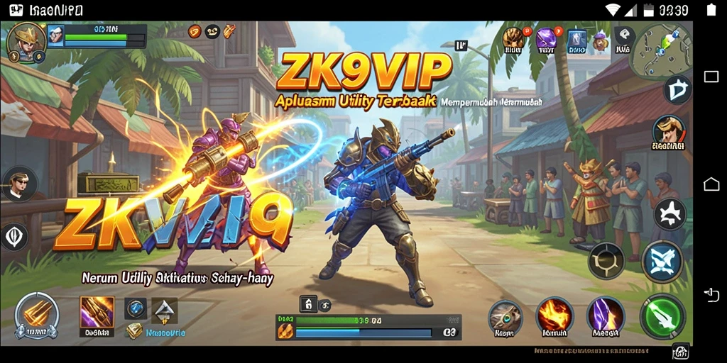 Screenshot ZK9VIP menampilkan tampilan antarmuka yang sederhana dan fungsional.
